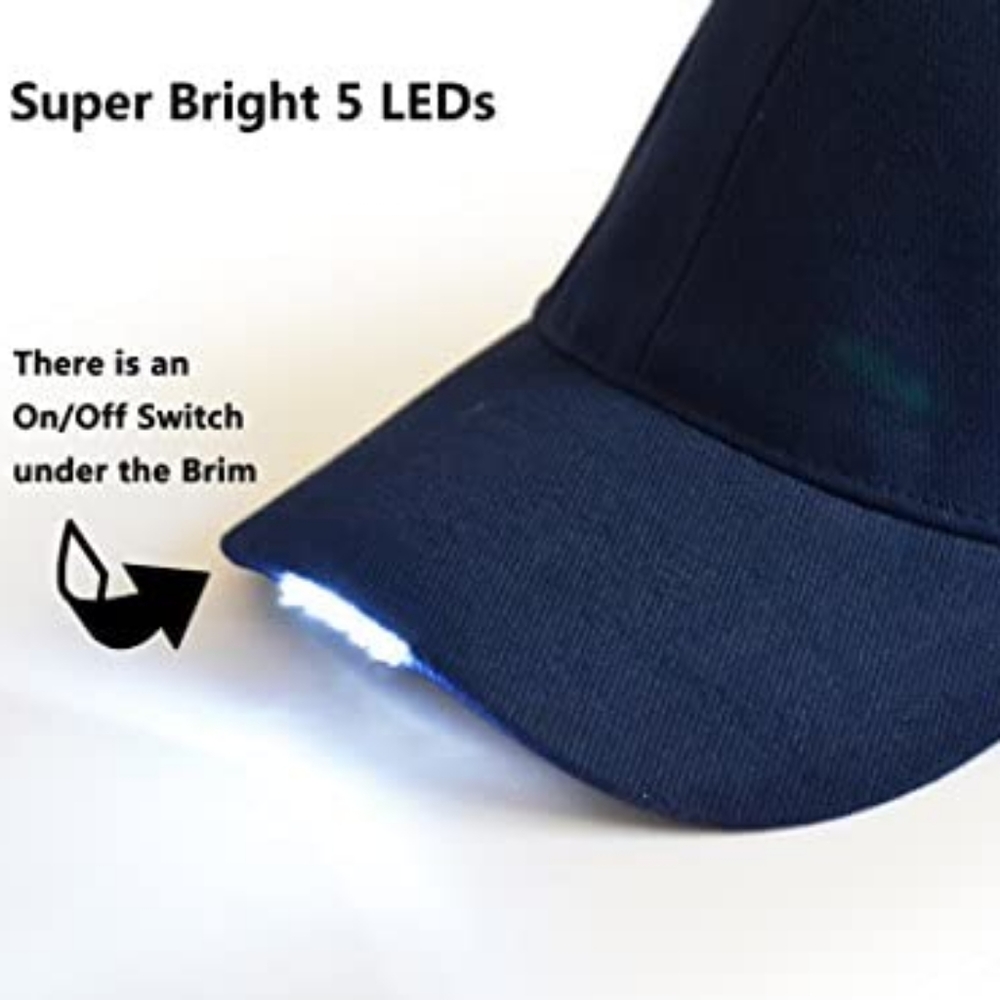 LED lighted cap - Picture 2 of 12